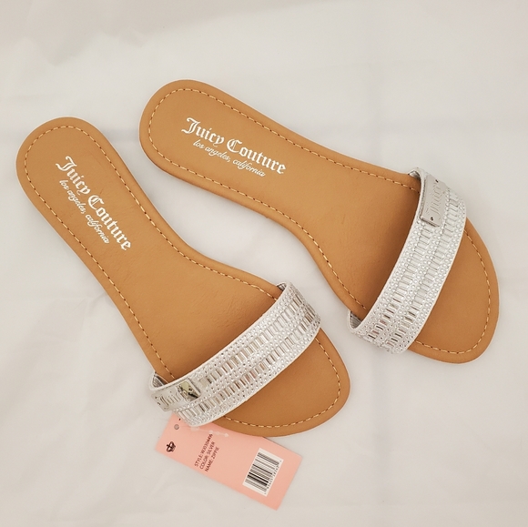 Juicy Couture Shoes - Juicy Couture Zippie size 7 backless sandles